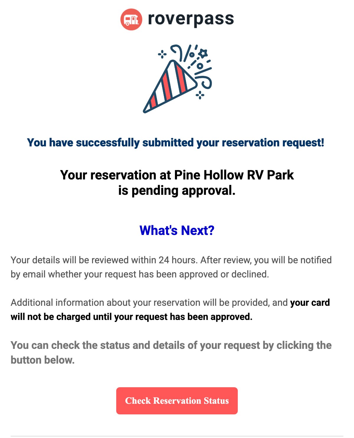 Request received email